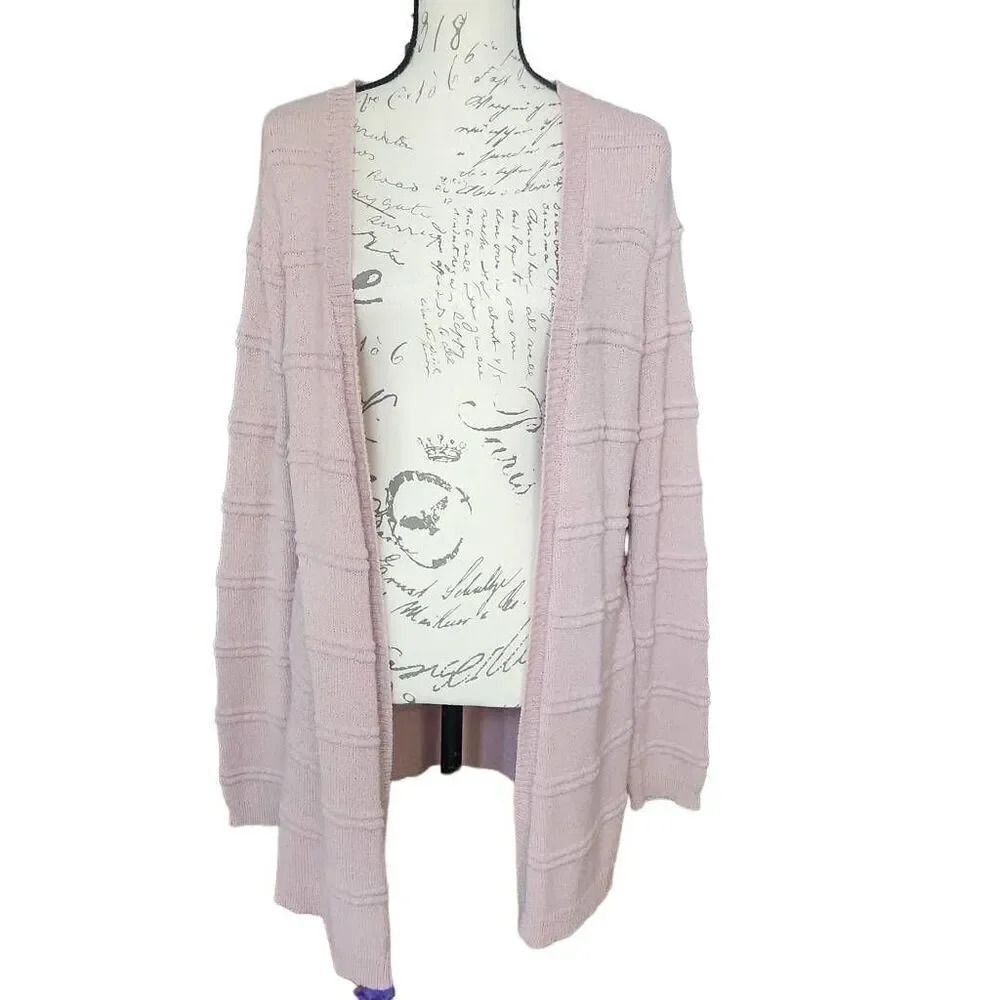 Honey Punch Women's Size Medium Dusky Pink Cardigan Sweater
